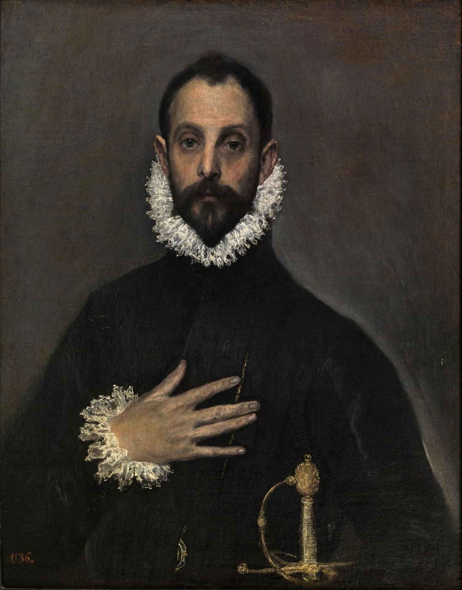 El caballero de la mano en el pecho