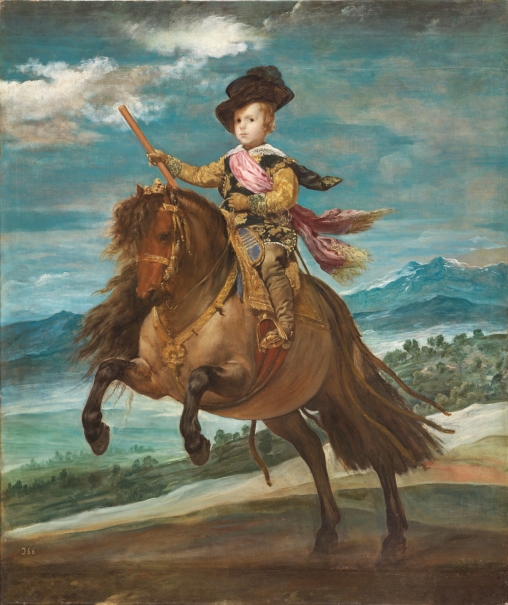 El príncipe Baltasar Carlos, a caballo