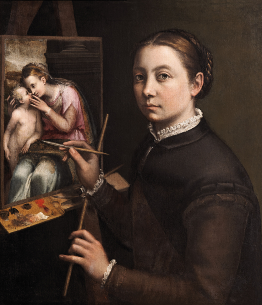 Autorretrato ante el caballete