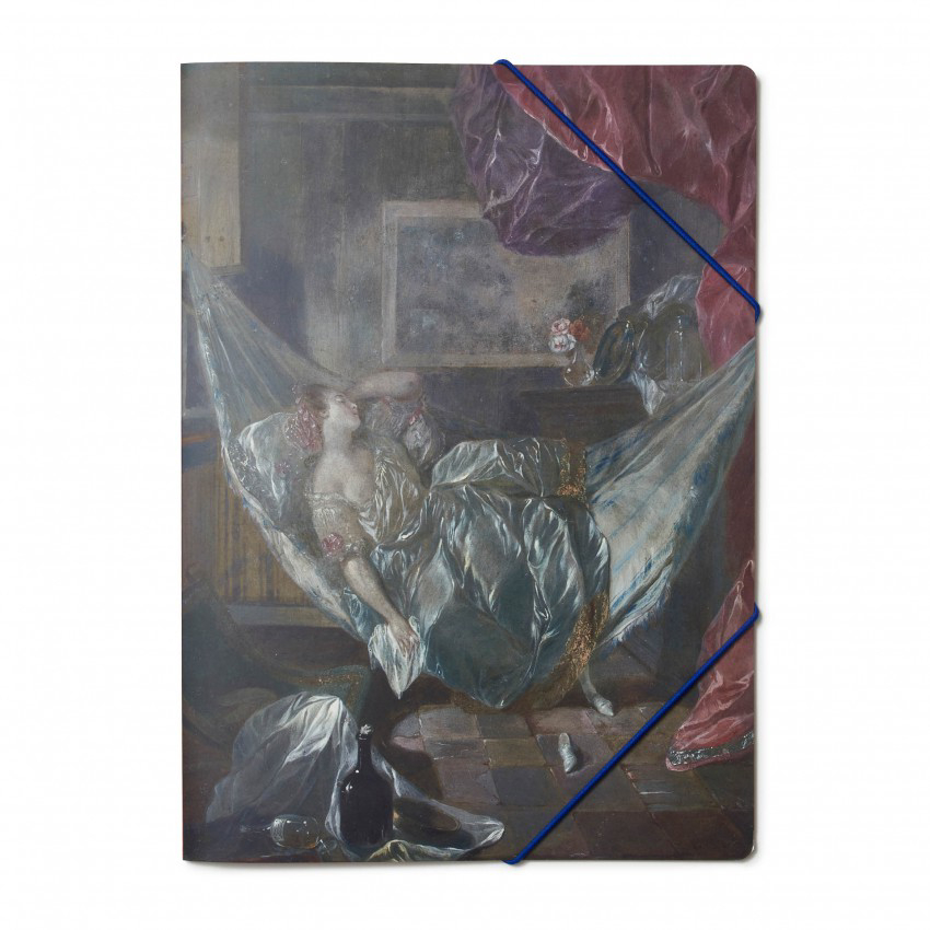 "Young Woman asleep in a Hammock" folder