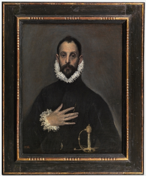 El caballero de la mano en el pecho