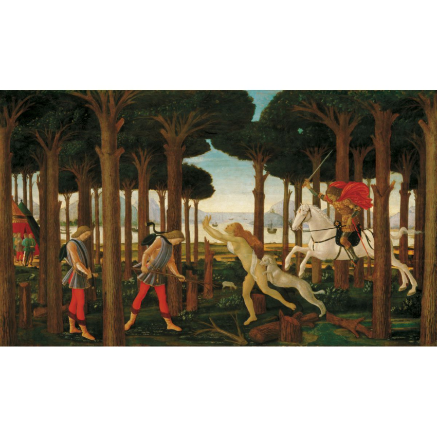 La historia de Nastagio degli Onesti (escena primera)
