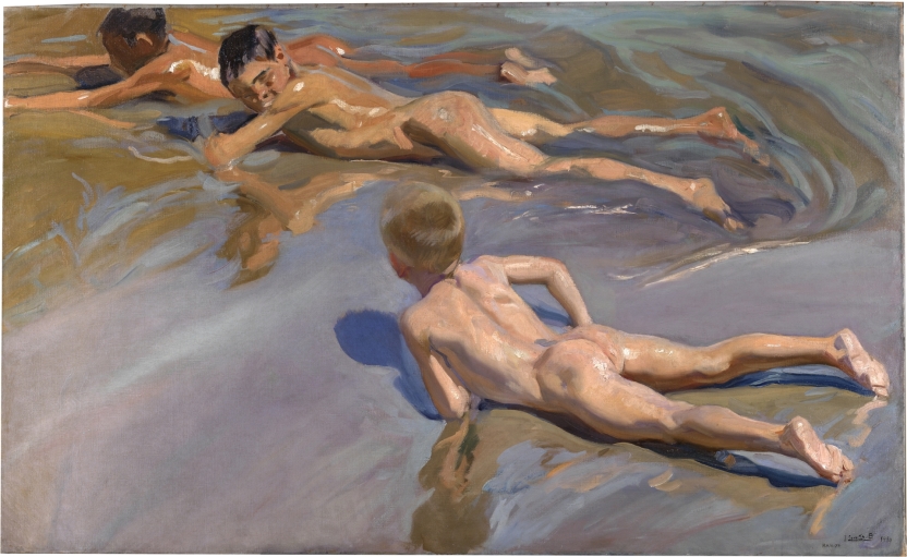 Chicos en la playa – sorolla y bastida, joaquín