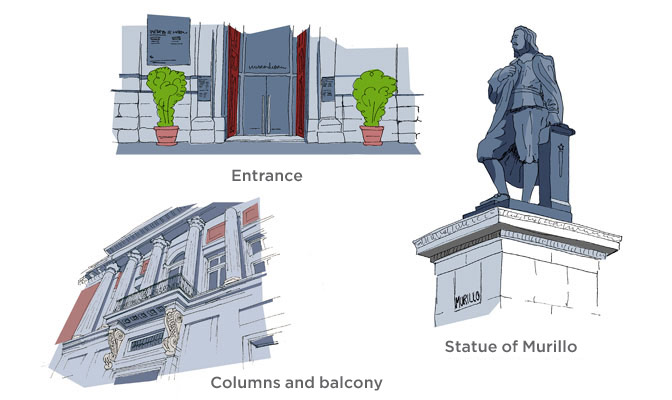 Details of the Murillo entrance
