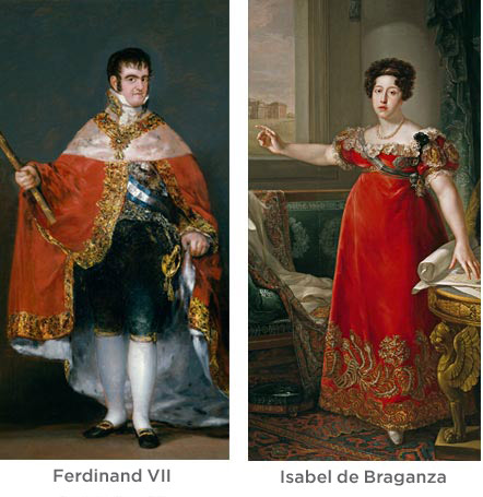 Ferdinand VII and Isabel de Braganza