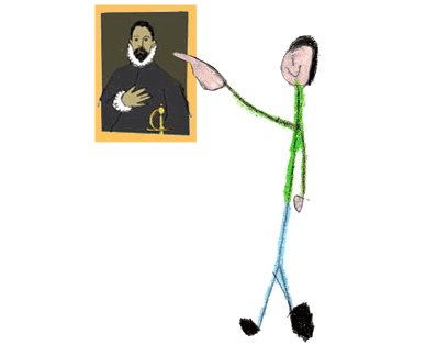 No touching paintings and sculptures