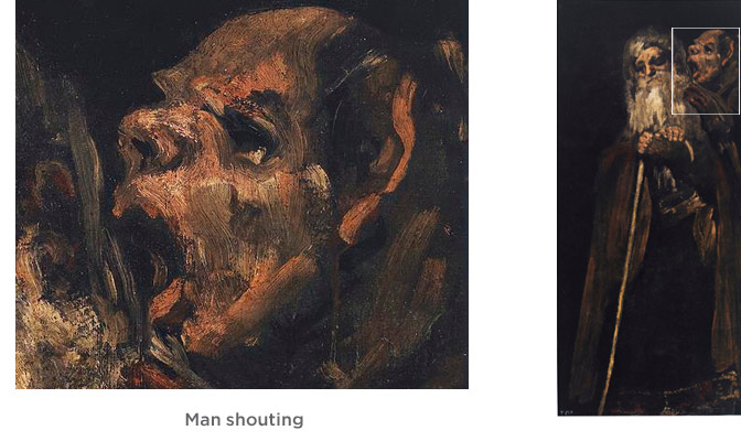 Man shouting