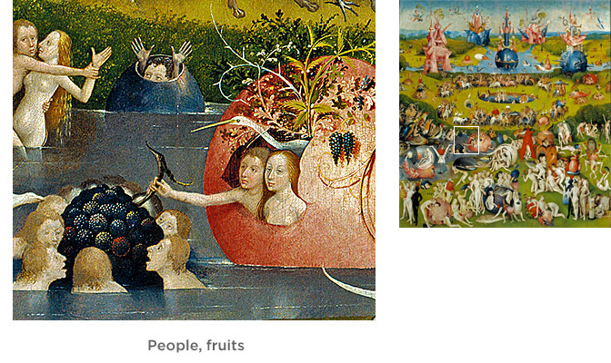 People, fruits