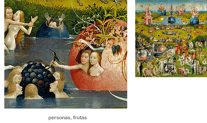 Personas y frutas