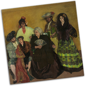 La familia del torero gitano de Ignacio Zuloaga