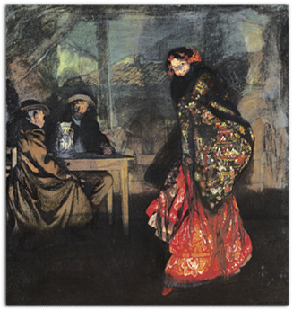 Lucienne Bréval como Carmen de Ignacio Zuloaga