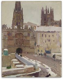 La Catedral y la Puerta de Santa María en Burgos de Joaquín Sorolla