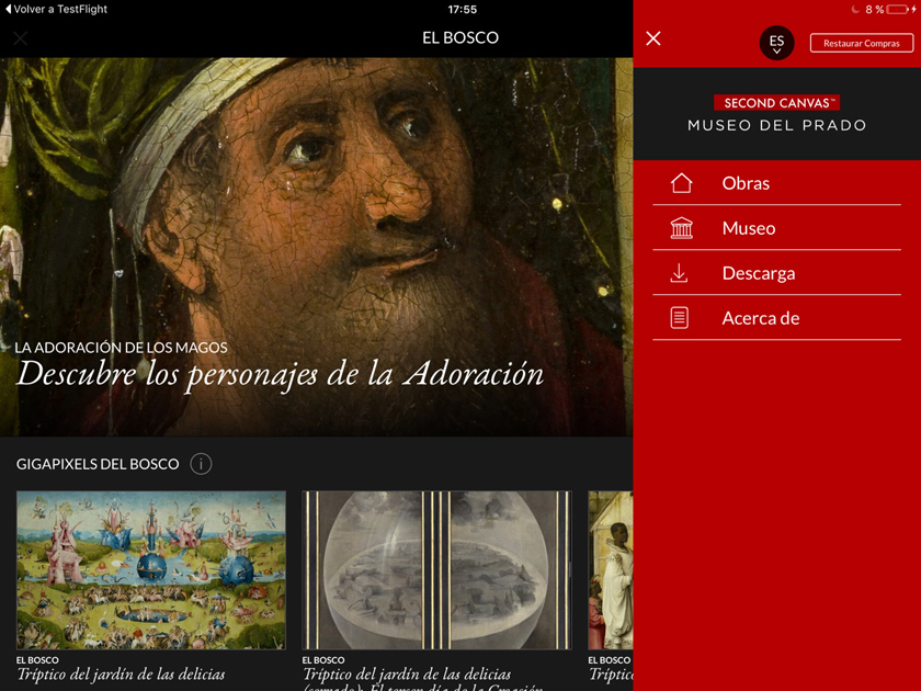 Captura de la app - Descubre los personajes de la Adoración