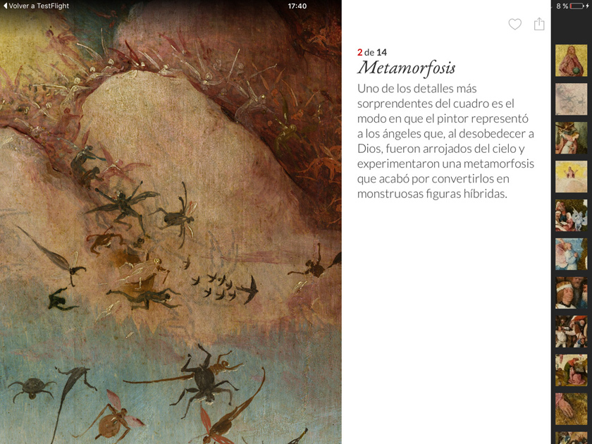 Captura de la app - Metamorfosis