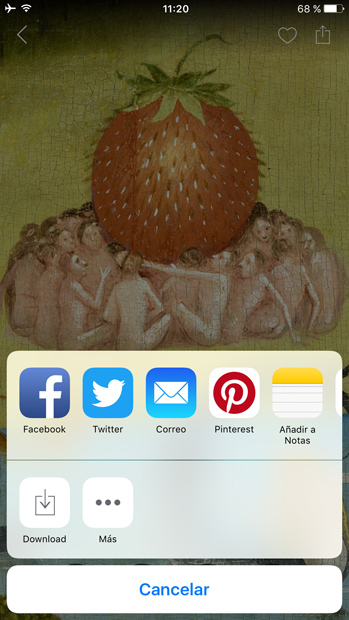 Captura de la app - Compartir